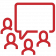 Red icon representing group therapy.