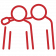 Icon symbolizing the importance of support from friends during addiction recovery