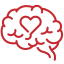 Red icon representing brainspotting therapy.