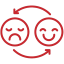 Red icon representing mood disorders.
